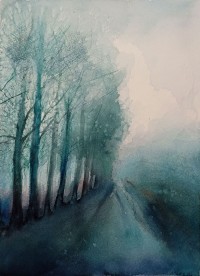 Mudeeha Ali, 10 x 14 Inch, Water Color On Paper, AC-MALI-001